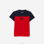 Lacoste חולצת טריקו ספורט DZ4D0D3148 כחול כהה אדום 551 בנים