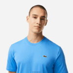 Lacoste חולצת טריקו ספורטיבית לנשימה DZ4D0D50 כחול l99 גברים - Image 2