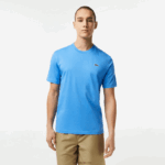 Lacoste חולצת טריקו ספורטיבית לנשימה DZ4D0D50 כחול l99 גברים