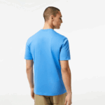 Lacoste חולצת טריקו ספורטיבית לנשימה DZ4D0D50 כחול l99 גברים - Image 3