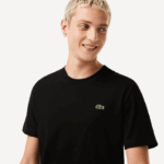 Lacoste חולצת טריקו ספורטיבית לנשימה DZ4D0D52 שחור 031 גברים - Image 2