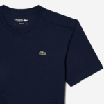 Lacoste חולצת טריקו ספורטיבית לנשימה DZ4D0D53 כחול כהה 166 גברים - Image 6