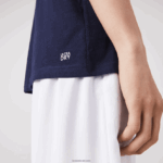 Lacoste חולצת טריקו ספורטיבית לנשימה DZ4D0D53 כחול כהה 166 גברים - Image 7