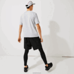 Lacoste חולצת טריקו ספורטיבית לנשימה DZ4D0D718 chine אפור cca גברים - Image 3