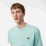 Lacoste חולצת טריקו ספורטיבית לנשימה DZ4D0D82 מנטה lgf גברים - Image 2