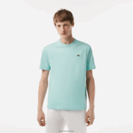 Lacoste חולצת טריקו ספורטיבית לנשימה DZ4D0D82 מנטה lgf גברים