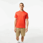 Lacoste חולצת טריקו ספורטיבית לנשימה DZ4D0D83 כתום 02k גברים