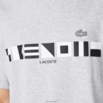 Lacoste חולצת טריקו עם הדפס בגזרה רגועה DZ4D0D660 chine אפור cca גברים - Image 4