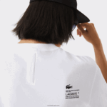 Lacoste חולצת טריקו עם הדפס בגזרה רגועה DZ4D0D661 לבן 001 גברים - Image 7