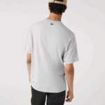 Lacoste חולצת טריקו עם הדפס מונוגרמים ממותג בכושר רגיל DZ4D0D579 chine אפור cca גברים - Image 3