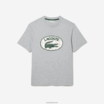 Lacoste חולצת טריקו עם הדפס מונוגרמים ממותג בכושר רגיל DZ4D0D579 chine אפור cca גברים - Image 5