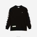 Lacoste חולצת טריקו עם הדפס רופף DZ4D0D797 שחור 031 גברים - Image 5