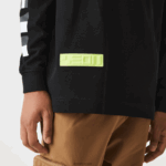 Lacoste חולצת טריקו עם הדפס רופף DZ4D0D797 שחור 031 גברים - Image 6
