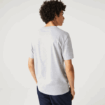 Lacoste חולצת טריקו עם הדפס תנין בהתאמה רגילה xl DZ4D0D572 chine אפור cca גברים - Image 3