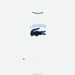 Lacoste חולצת טריקו עם הדפס תנין בהתאמה רגילה xl DZ4D0D570 לבן 001 גברים - Image 4