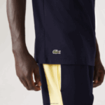 Lacoste חולצת טריקו עם הדפס תנין בהתאמה רגילה xl DZ4D0D571 כחול כהה 166 גברים - Image 5