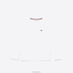 Lacoste חולצת טריקו עם צווארון צווארון DZ4D0D3140 לבן 001 ילדים - Image 2