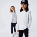 Lacoste חולצת טריקו עם צווארון צווארון DZ4D0D3140 לבן 001 ילדים