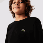 Lacoste חולצת טריקו עם צווארון צווארון DZ4D0D3141 שחור 031 ילדים - Image 2