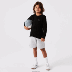 Lacoste חולצת טריקו עם צווארון צווארון DZ4D0D3141 שחור 031 ילדים