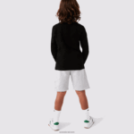 Lacoste חולצת טריקו עם צווארון צווארון DZ4D0D3141 שחור 031 ילדים - Image 3