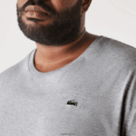 Lacoste חולצת טריקו עם צווארון צווארון xl כותנה ג'רזי DZ4D0D757 chine אפור cca גברים - Image 2