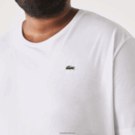 Lacoste חולצת טריקו עם צווארון צווארון xl כותנה ג'רזי DZ4D0D758 לבן 001 גברים - Image 2