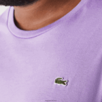 Lacoste חולצת טריקו עם צווארון צווארון xl כותנה ג'רזי DZ4D0D829 gfu סגול גברים - Image 4