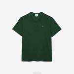 Lacoste חולצת טריקו עם צווארון צווארון xl כותנה ג'רזי DZ4D0D832 ירוק 132 גברים - Image 4
