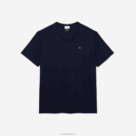 Lacoste חולצת טריקו עם צווארון צווארון xl כותנה ג'רזי DZ4D0D769 כחול כהה 166 גברים - Image 5