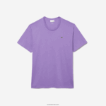 Lacoste חולצת טריקו עם צווארון צווארון xl כותנה ג'רזי DZ4D0D829 gfu סגול גברים - Image 5