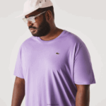 Lacoste חולצת טריקו עם צווארון צווארון xl כותנה ג'רזי DZ4D0D829 gfu סגול גברים