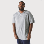 Lacoste חולצת טריקו עם צווארון V DZ4D0D801 chine אפור cca גברים - Image 2