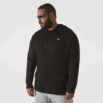Lacoste חולצת טריקו עם קפוצ'ון בגזרה רגילה xl DZ4D0D723 שחור 031 גברים