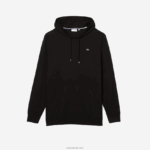 Lacoste חולצת טריקו עם קפוצ'ון בגזרה רגילה xl DZ4D0D723 שחור 031 גברים - Image 4