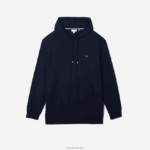 Lacoste חולצת טריקו עם קפוצ'ון בגזרה רגילה xl DZ4D0D725 כחול כהה 166 גברים