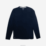 Lacoste חולצת טריקו עם שרוולים ארוכים DZ4D0D199 כחול כהה 166 גברים