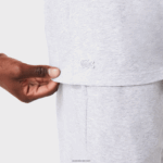Lacoste חולצת טריקו פיג'מה בעלת שרוולים קצרים בשלושה גוונים עם צווארון עגול DZ4D0D1472 chine אפור cca גברים - Image 5