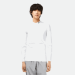 Lacoste חולצת טריקו צמודה עם שרוול ארוך DZ4D0D245 לבן 001 גברים