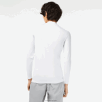 Lacoste חולצת טריקו צמודה עם שרוול ארוך DZ4D0D245 לבן 001 גברים - Image 3