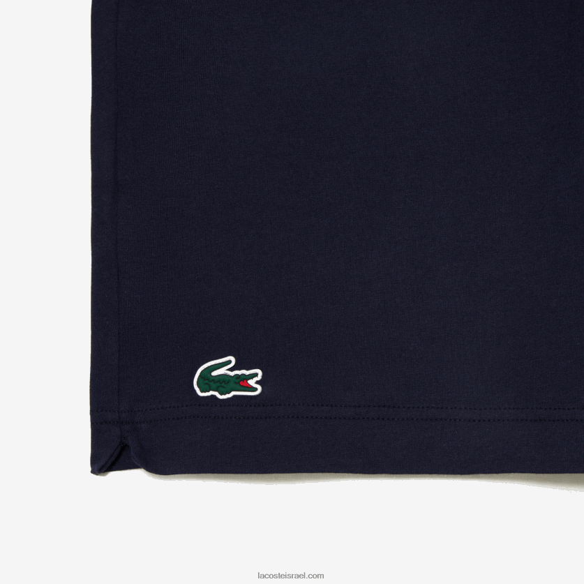 Lacoste חולצת טריקו של tennis x novak djokovic DZ4D0D153 כחול כהה 166 גברים - Image 5