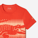Lacoste חולצת טריקו של tennis x novak djokovic DZ4D0D154 כתום 02k גברים - Image 5