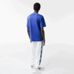 Lacoste חולצת טריקו תג אפקט קומי בכושר נינוח DZ4D0D742 כחול k1q גברים - Image 3