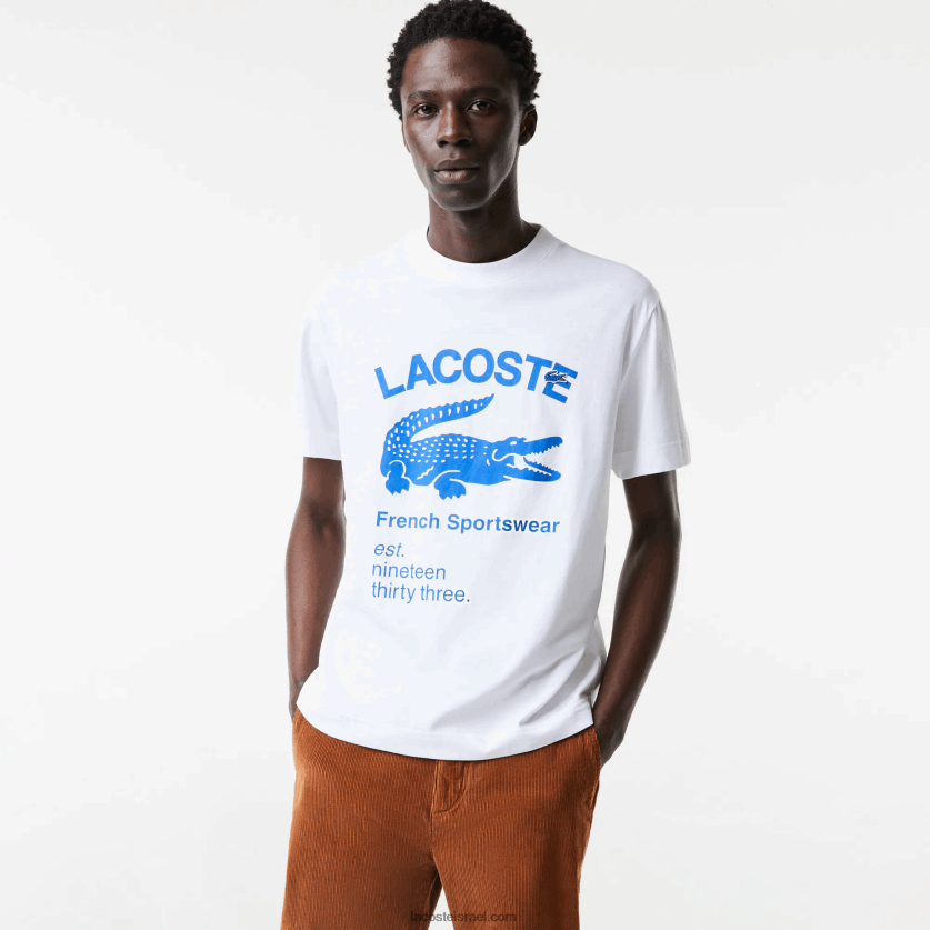 lacoste_d797d795d79cd7a6d7aa_d798d7a8d799d7a7d795_d7aad7a0d799d79f_d791d79bd795d7a9d7a8_d7a0d799d7a0d795d797_dz4d0d698_d79cd791.png Lacoste חולצת טריקו תנין בכושר נינוח DZ4D0D698 לבן 001 גברים - Image 1