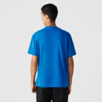 Lacoste חולצת טריקו תנין בכושר נינוח DZ4D0D700 כחול k1q גברים - Image 3