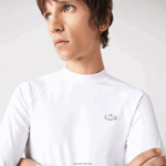 Lacoste חולצת טריקו תרמית ספורטיבית DZ4D0D877 לבן 001 גברים - Image 2