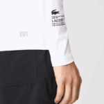Lacoste חולצת טריקו תרמית ספורטיבית DZ4D0D877 לבן 001 גברים - Image 7