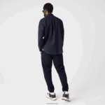 Lacoste חולצת כותנה אוקספורד מכופתרת DZ4D0D507 כחול כהה 423 גברים - Image 3