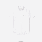 Lacoste חולצת כותנה בכושר רגיל DZ4D0D450 לבן 001 גברים - Image 5