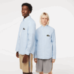 Lacoste חולצת כותנה גדולה בגזרה רגועה DZ4D0D413 כחול gn2 גברים